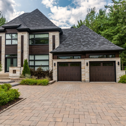 Stamped Shaker Overhead Garage Door