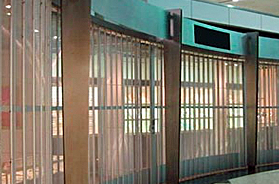 Security Grille at a Retail Mall Store